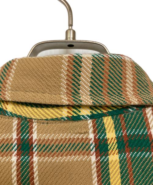 big mac（ビッグマック）big mac (ビッグマック) ヴィンテージヘヴィネルシャツ ブラウン×グリーン サイズ:Lの古着・服飾アイテム