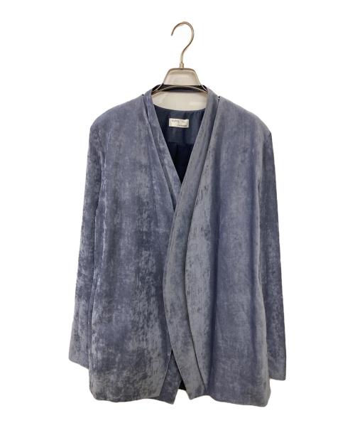 styling/ kei shirahata（スタイリング / ケイ シラハタ）styling/ kei shirahata (スタイリング / ケイ シラハタ) カラーレスベロアジャケット ブルー サイズ:Sの古着・服飾アイテム