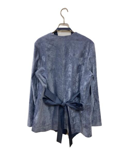 styling/ kei shirahata（スタイリング / ケイ シラハタ）styling/ kei shirahata (スタイリング / ケイ シラハタ) カラーレスベロアジャケット ブルー サイズ:Sの古着・服飾アイテム