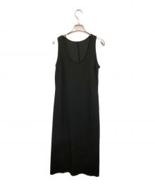 styling/ kei shirahata（スタイリング / ケイ シラハタ）の古着「ジョーゼット2WAYロングワンピース」｜ブラック
