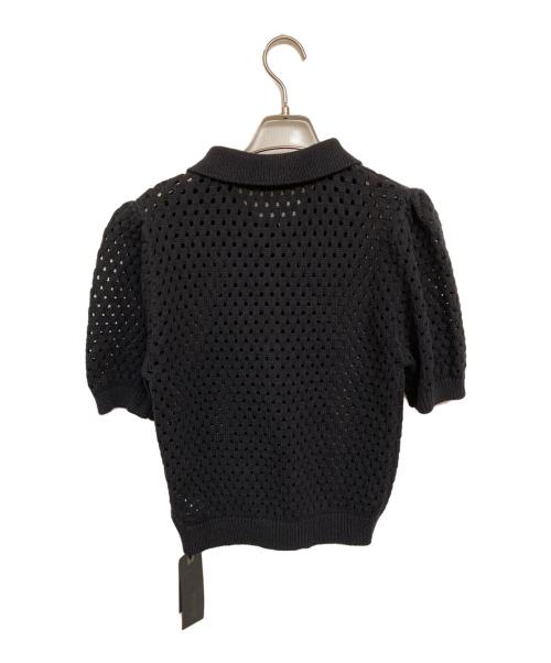 styling/ kei shirahata（スタイリング / ケイ シラハタ）styling/ kei shirahata (スタイリング / ケイ シラハタ) ドットホールニットポロ ブラック サイズ:FREEの古着・服飾アイテム