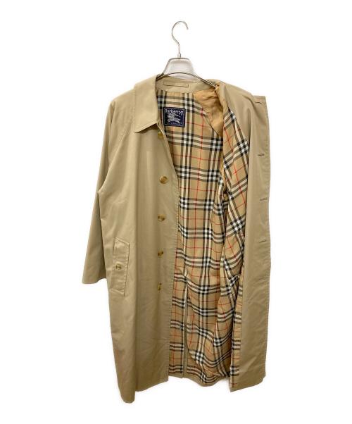 Burberry's（バーバリーズ）Burberry's (バーバリーズ) ヴィンテージ裏地ノヴァチェックステンカラーコート ベージュ サイズ:46の古着・服飾アイテム