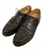 PARABOOTパラブーツ）の古着「アルル 外羽根プレーントゥシューズ」｜ブラック