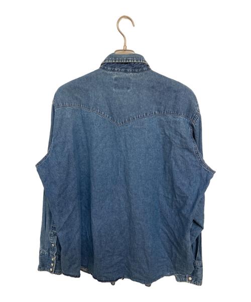 Wrangler（ラングラー）Wrangler (ラングラー) 古着デニムウエスタンシャツ インディゴ サイズ:不明(実寸サイズをご確認ください)の古着・服飾アイテム