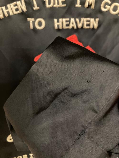 THRIFTY LOOK（スリフティールック）THRIFTY LOOK (スリフティールック) スーベニアベトナムジャケット ブラック サイズ:Lの古着・服飾アイテム