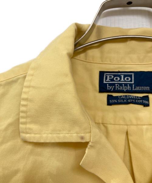 POLO RALPH LAUREN（ポロ・ラルフローレン）POLO RALPH LAUREN (ポロ・ラルフローレン) 古着シルクコットン半袖オープンカラーシャツ イエロー サイズ:Sの古着・服飾アイテム