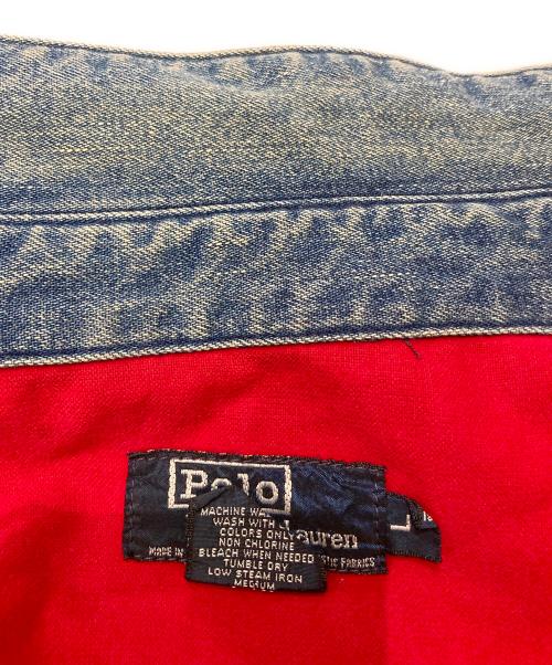 POLO RALPH LAUREN（ポロ・ラルフローレン）POLO RALPH LAUREN (ポロ・ラルフローレン) 90S デニムスイングトップ インディゴ サイズ:Lの古着・服飾アイテム