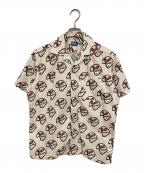 Bucoブコ）の古着「ロゴオープンカラーシャツ」｜アイボリー