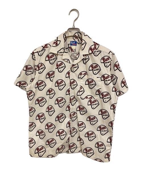 Buco（ブコ）Buco (ブコ) ロゴオープンカラーシャツ アイボリー サイズ:Sの古着・服飾アイテム