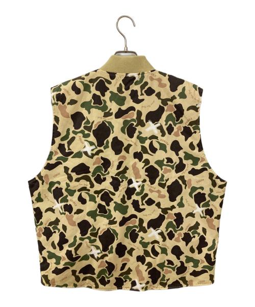 AVIREX（アヴィレックス）AVIREX (アヴィレックス) リバーシブル ダックカモ ベスト ベージュ サイズ:Lの古着・服飾アイテム