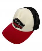 Bucoブコ）の古着「メッシュキャップ」｜ブラック×レッド