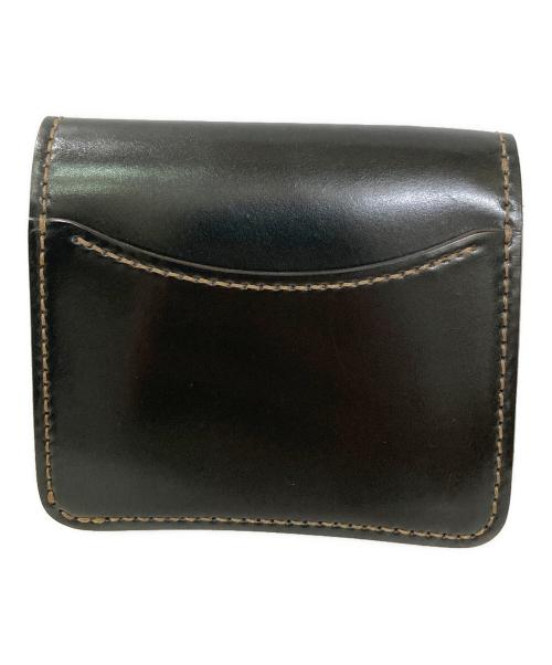 WILDSWANS（ワイルドスワンズ）WILDSWANS (ワイルドスワンズ) PALM コンパクトウォレット ブラック×バーボンの古着・服飾アイテム