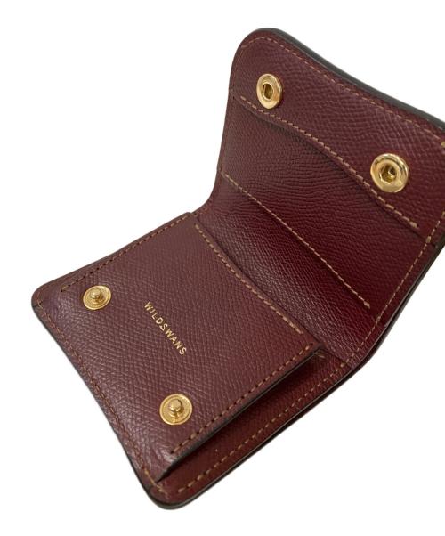 WILDSWANS（ワイルドスワンズ）WILDSWANS (ワイルドスワンズ) PALM コンパクトウォレット ブラック×バーボンの古着・服飾アイテム