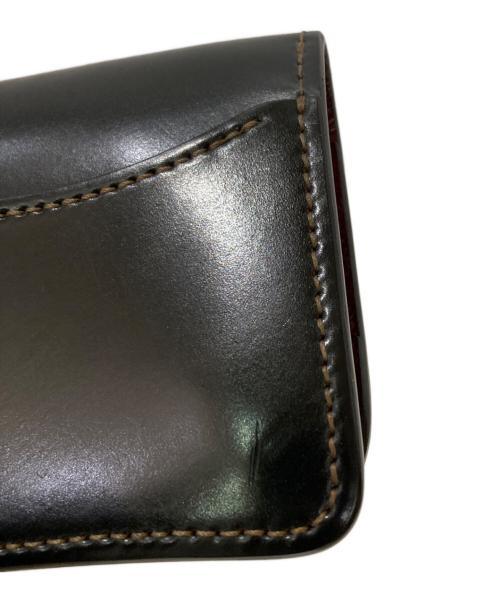 WILDSWANS（ワイルドスワンズ）WILDSWANS (ワイルドスワンズ) PALM コンパクトウォレット ブラック×バーボンの古着・服飾アイテム