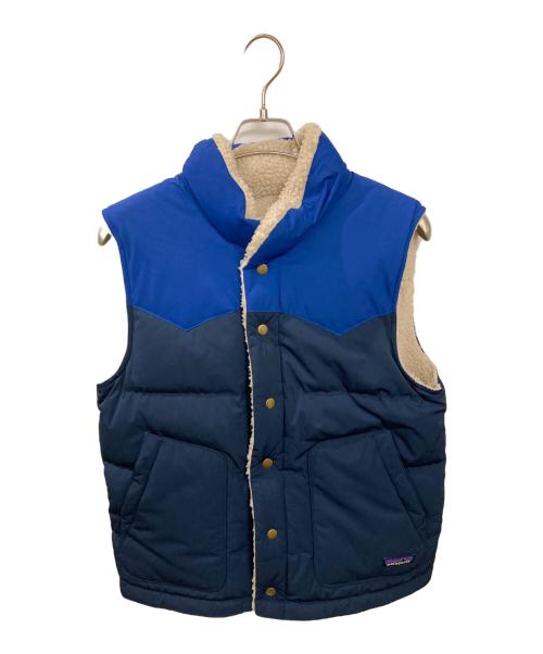 Patagonia（パタゴニア）Patagonia (パタゴニア) リバーシブル・ビビー・ダウン・ベスト ネイビー サイズ:不明(実寸サイズをご確認ください)の古着・服飾アイテム