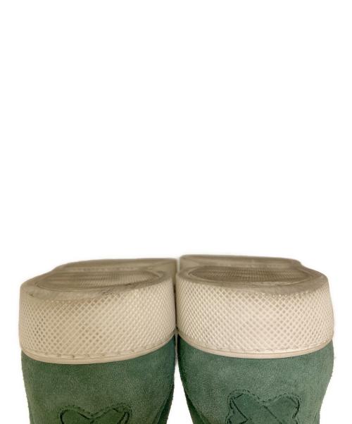 BOTTEGA VENETA（ボッテガベネタ）BOTTEGA VENETA (ボッテガベネタ) イントレチャートスリッポン グリーン サイズ:40の古着・服飾アイテム