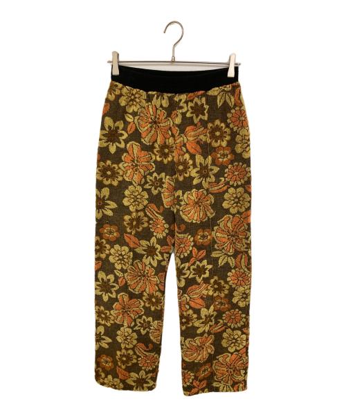 INSCRIRE（アンスクリア）INSCRIRE (アンスクリア) パイル地フラワーパンツ オレンジ サイズ:不明(実寸サイズをご確認ください)の古着・服飾アイテム