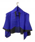 ISSEY MIYAKEイッセイミヤケ）の古着「バイカラーロングジレ」｜ブルー