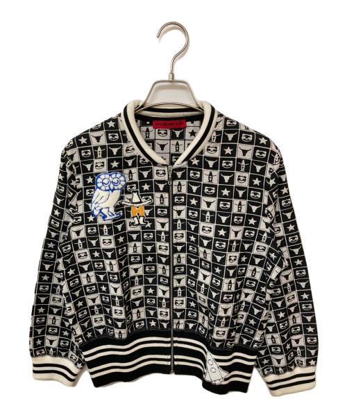 VIVIENNE TAM（ヴィヴィアンタム）VIVIENNE TAM (ヴィヴィアンタム) チェッカーボードロデオのブルゾン ブラック サイズ:42の古着・服飾アイテム