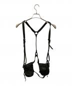 KMRII×BANKERケムリ×バンカー）の古着「ガンホルダーレザーベスト」｜ブラック