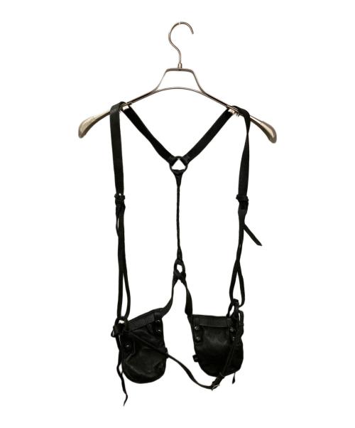 KMRII（ケムリ）KMRii (ケムリ) BANKER (バンカー) ガンホルダーレザーベスト ブラック サイズ:不明(実寸サイズをご確認ください)の古着・服飾アイテム