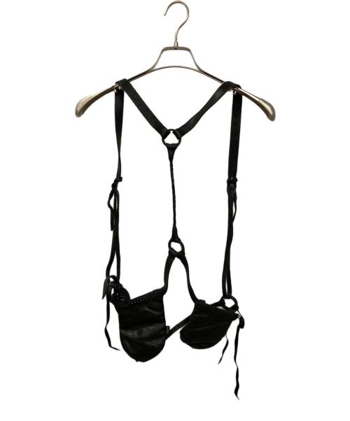 KMRII（ケムリ）KMRii (ケムリ) BANKER (バンカー) ガンホルダーレザーベスト ブラック サイズ:不明(実寸サイズをご確認ください)の古着・服飾アイテム