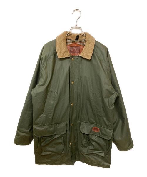 WOOLRICH（ウールリッチ）WOOLRICH (ウールリッチ) オイルド調ジャケット カーキ サイズ:Mの古着・服飾アイテム