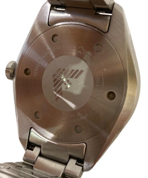 EMPORIO ARMANI（エンポリオアルマーニ）EMPORIO ARMANI (エンポリオアルマーニ) リストウォッチ ネイビーの古着・服飾アイテム