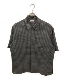 BEAUTY&YOUTH（ビューティーアンドユース）の古着「コクーン ドビー キャンプカラー グランデ シャツ」｜グレー