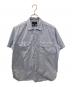 BEAMS PLUS（ビームスプラス）の古着「WORK Short Sleeve Stripe COOLMAX」｜スカイブルー