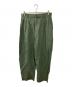 Cristaseya（クリスタセヤ）の古着「LINEN DOUBLE PLEATED WIDE PANTS」｜グリーン