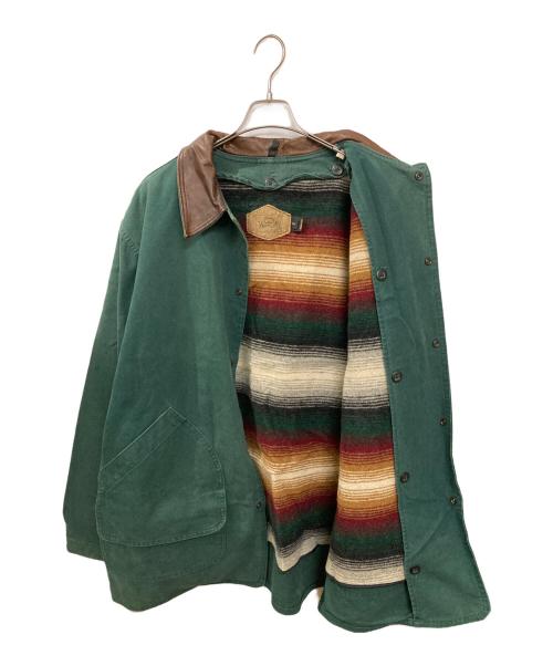 WOOLRICH（ウールリッチ）WOOLRICH (ウールリッチ) 古着ブランケットライナーダックジャケット グリーン サイズ:XLの古着・服飾アイテム
