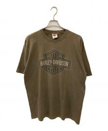 HARLEY-DAVIDSON（ハーレーダビッドソン）の古着「プリントTシャツ」｜ブラウン