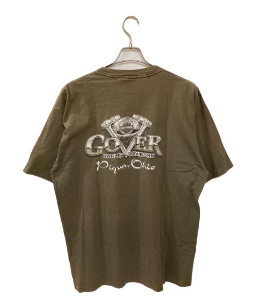 HARLEY-DAVIDSON（ハーレーダビッドソン）HARLEY-DAVIDSON (ハーレーダビッドソン) プリントTシャツ ブラウン サイズ:XLの古着・服飾アイテム