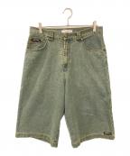 YARDSALEヤードセール）の古着「スラブデニムハースパンツ」｜インディゴ