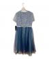 EMOTIONALL DRESSES (エモーショナルドレッシーズ) レースチュールワンピース ブルー サイズ:M：8000円