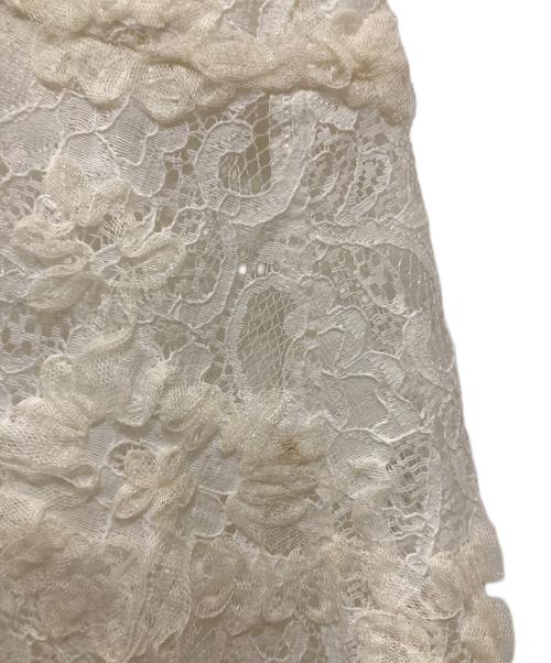 Maglie par ef-de（マーリエ パー エフデ）Maglie par ef-de (マーリエ パー エフデ) 3D刺繍レースワンピース ホワイト サイズ:Mの古着・服飾アイテム