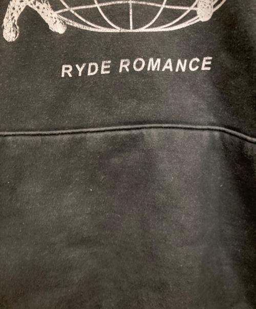 VALLAD（バラッド）VALLAD (バラッド) RYDE ROMANCEプリントパーカー ブラック サイズ:XLの古着・服飾アイテム