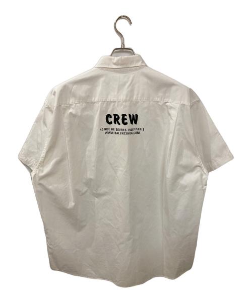 BALENCIAGA（バレンシアガ）BALENCIAGA (バレンシアガ) Crew Logo Shirts ホワイト サイズ:38の古着・服飾アイテム