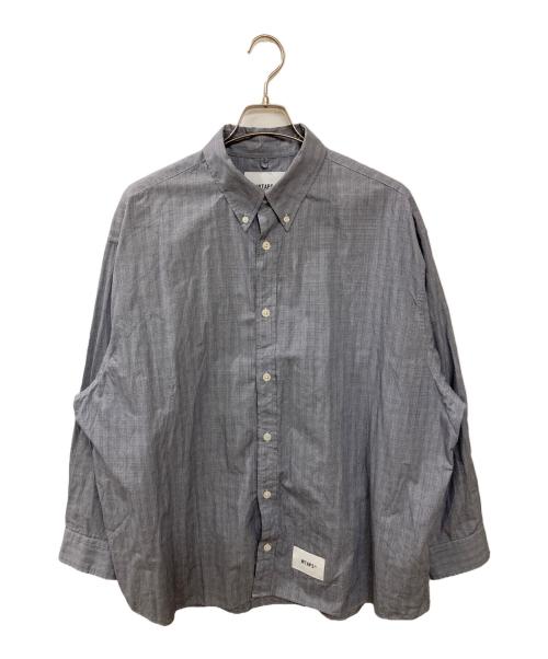 WTAPS（ダブルタップス）WTAPS (ダブルタップス) BD 02 / LS / COTTON. BROADCLOTH. TEXTILE. PROTECT ネイビー サイズ:3の古着・服飾アイテム