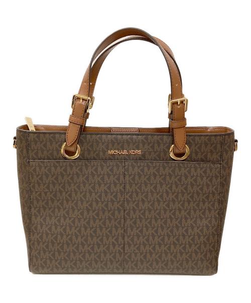 MICHAEL KORS（マイケル・コース）MICHAEL KORS (マイケルコース) シグネチャー2WAYバッグ ブラウンの古着・服飾アイテム