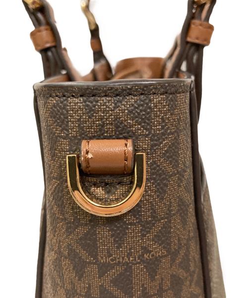 MICHAEL KORS（マイケル・コース）MICHAEL KORS (マイケルコース) シグネチャー2WAYバッグ ブラウンの古着・服飾アイテム