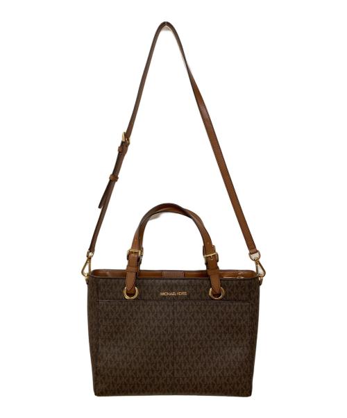 MICHAEL KORS（マイケル・コース）MICHAEL KORS (マイケルコース) シグネチャー2WAYバッグ ブラウンの古着・服飾アイテム