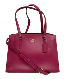 COACH（コーチ）の古着「テイタム キャリーオール 2WAYバッグ」｜ピンク