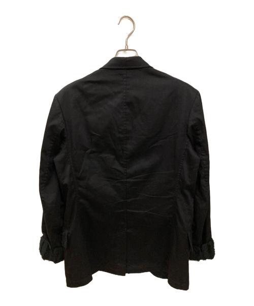 s'yte（サイト）s'yte (サイト) JACQUARD FRINGE STRIPE JACKET ブラック サイズ:3の古着・服飾アイテム