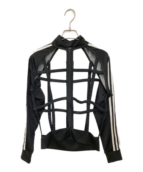 adidas（アディダス）adidas (アディダス) JEREMY SCOTT (ジェレミー スコット) ハーネストデザイントラックジャケット ブラック サイズ:Mの古着・服飾アイテム