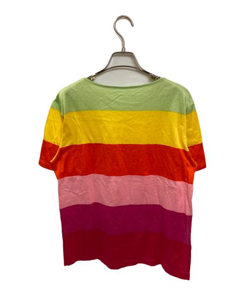 Christian Dior Sports（クリスチャン ディオールスポーツ）Christian Dior Sports (クリスチャン ディオールスポーツ) 90S 刺繍ロゴマルチボーダーカットソー マルチカラー サイズ:Mの古着・服飾アイテム