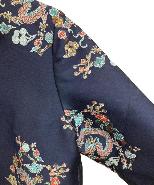 VIVIENNE TAM（ヴィヴィアンタム）VIVIENNE TAM (ヴィヴィアンタム) ドラゴンジャガードブルゾン ネイビー サイズ:42の古着・服飾アイテム