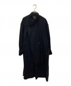 HISUIヒスイ）の古着「切替デザインコート」｜ネイビー
