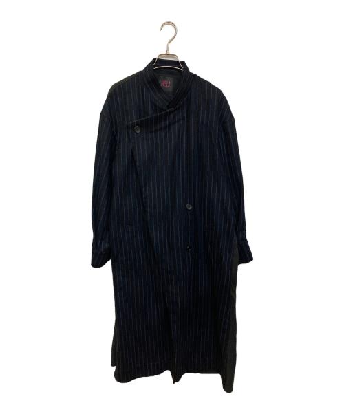 HISUI（ヒスイ）HISUI (ヒスイ) 切替デザインコート ネイビー サイズ:Mの古着・服飾アイテム